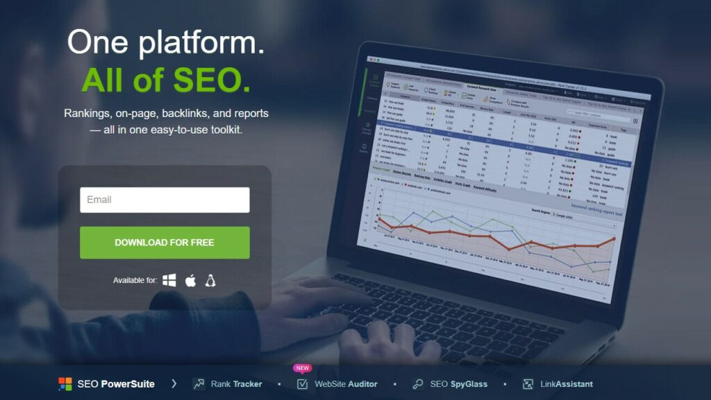 SEO PowerSuite - Best for optimizing site structure 