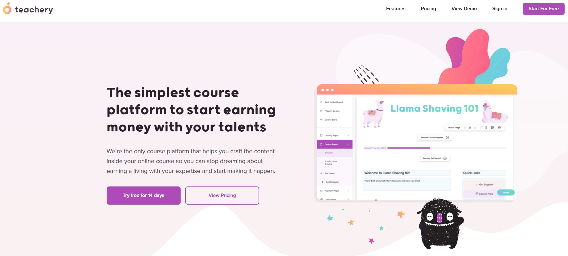Teachery is one of the best online learning platforms where you can create online courses from your expertise and monetize them. 