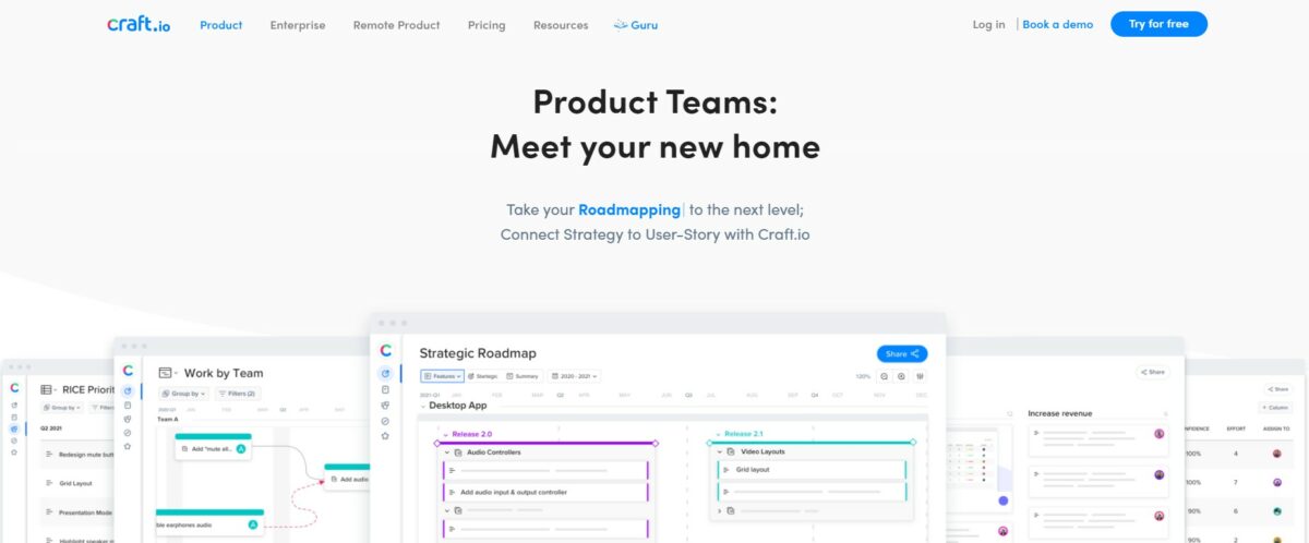 Craft is a product management tool that helps teams from different industries to launch innovative products in the market.