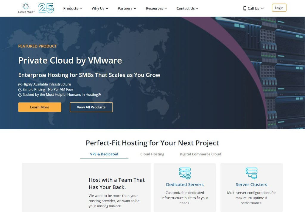 Liquid Web is a managed hosting service, with a provider greater involvement to simplify the user's tasks.