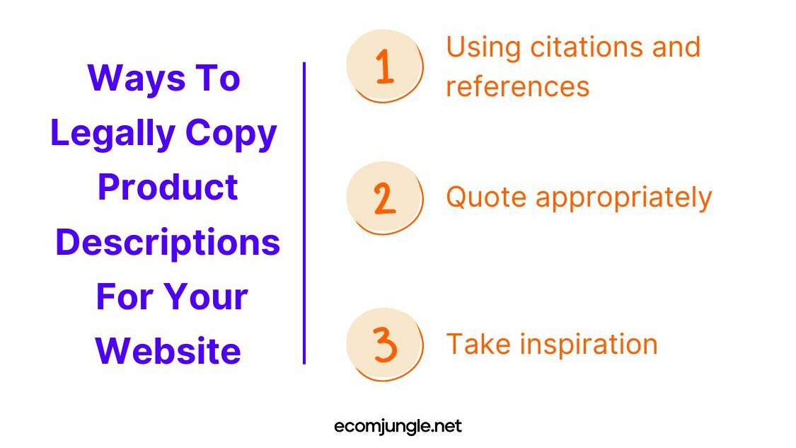 You can legally use others content in your wbpage if you use references and citations, quotes and take inspiration  from others.