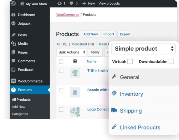 WooCommerce - ērta, daudzfunkcionāla e-komercijas platforma