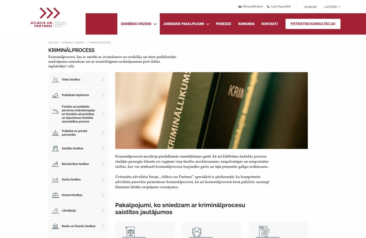 EAbirojs.lv - Detalizēta informācija par darbības virzienu