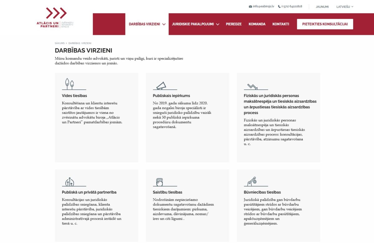 EAbirojs.lv - Darbības virzieni