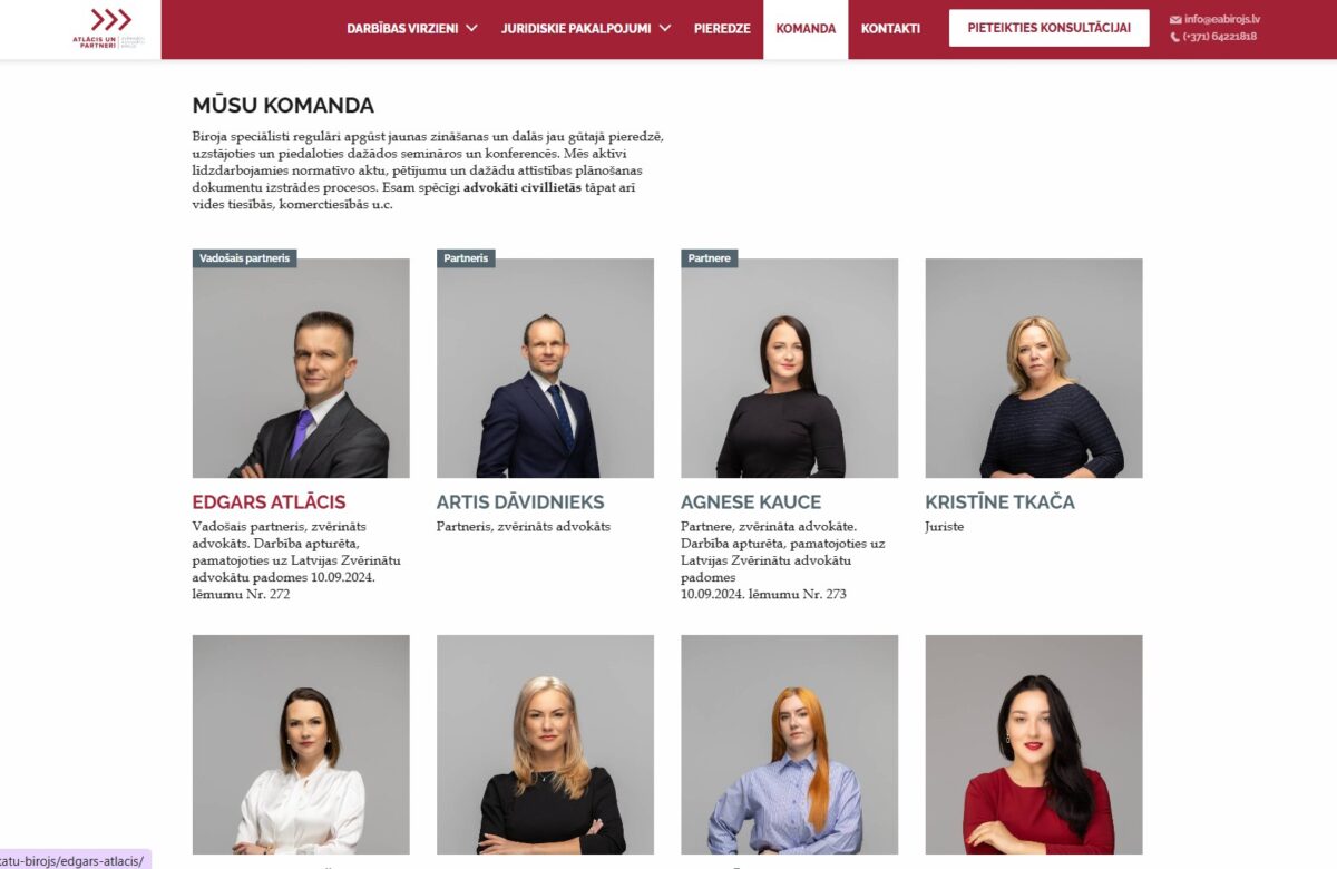 EAbirojs.lv - Komandas biedri