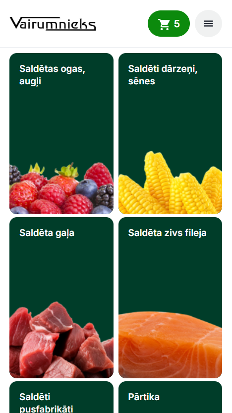 Vairumnieks.lv - Produktu kategorijas - mobile