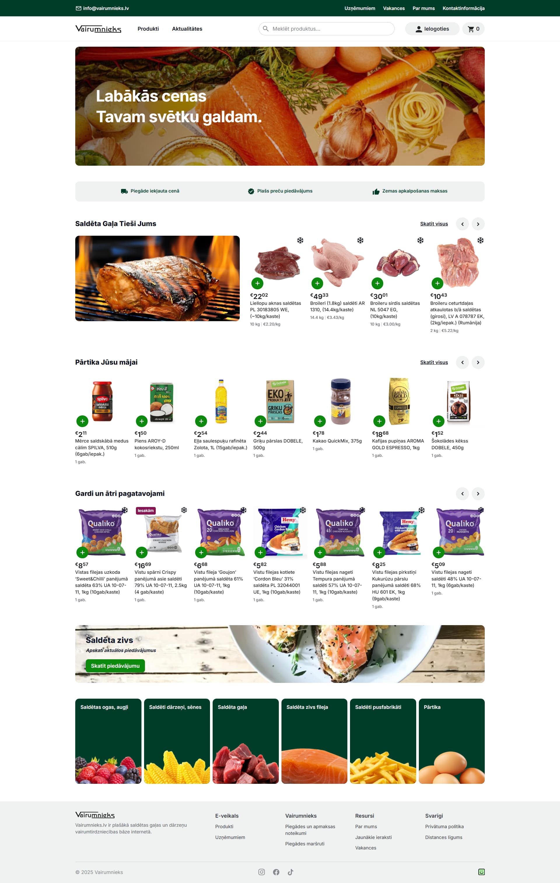 Pārdošanas mērķiem pielāgota e-komercijas platforma - Vairumnieks.lv