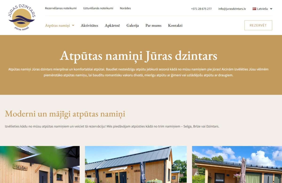 Jurasdzintars.lv - Atpūtas namiņi