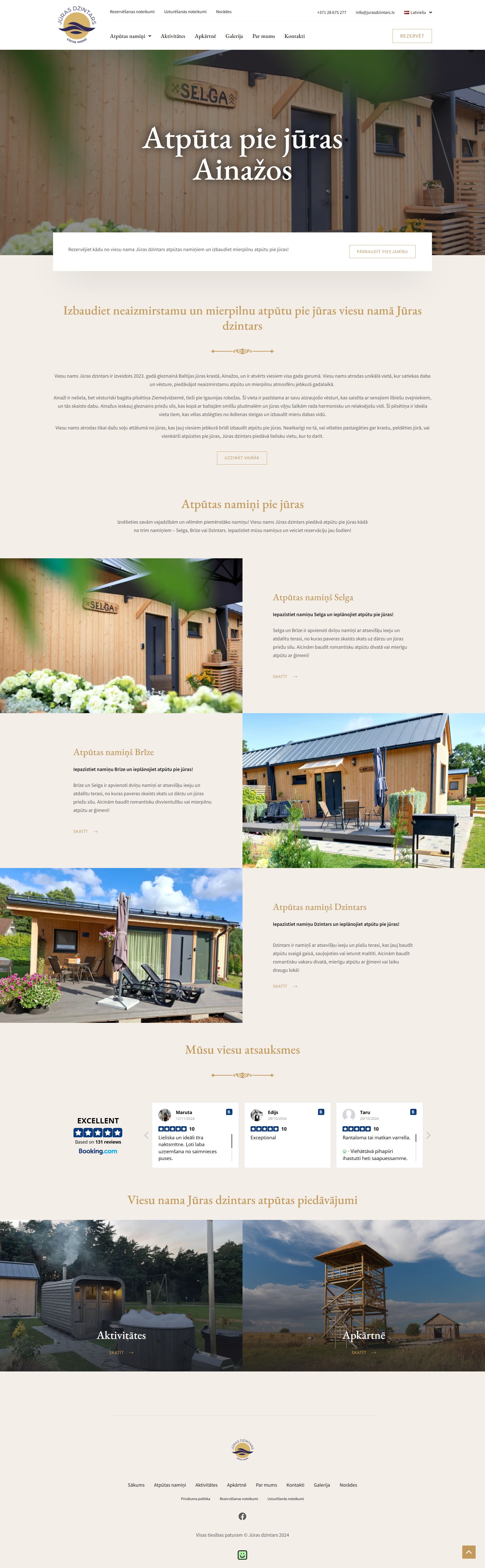 Jurasdzintars.lv - Mājaslapas izveide