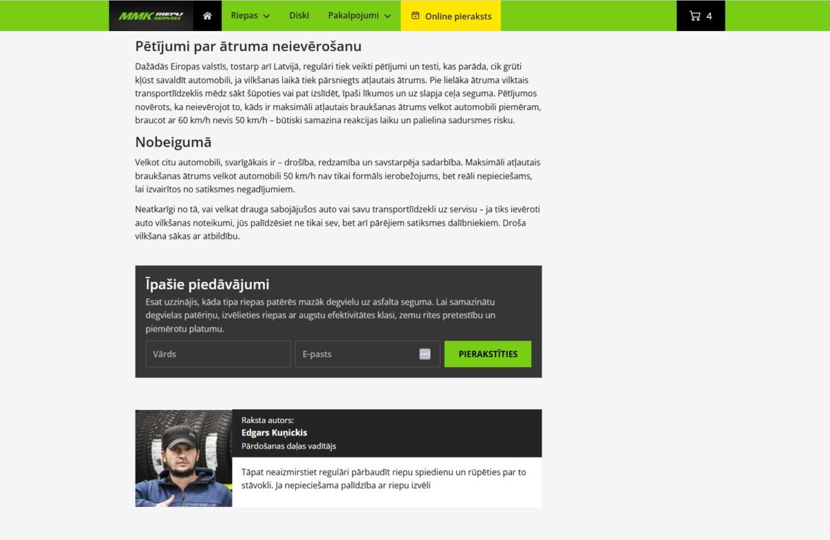 MMKriepas.lv - Pieteikties īpašajiem piedāvājumiem