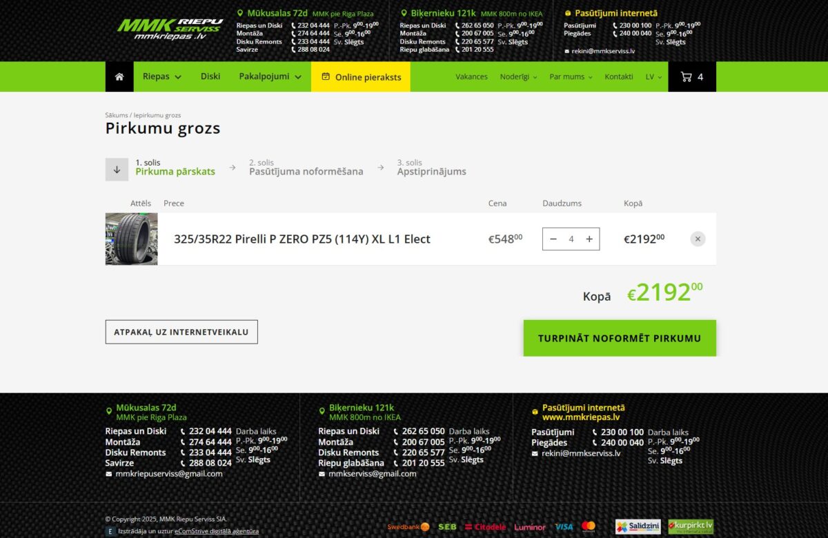 MMKriepas.lv - Pirkumu grozs