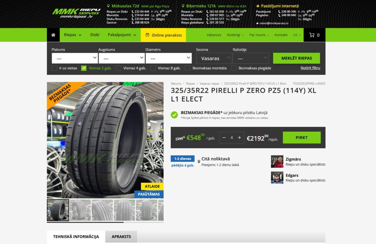 MMKriepas.lv - Produkta detalizēta informācija