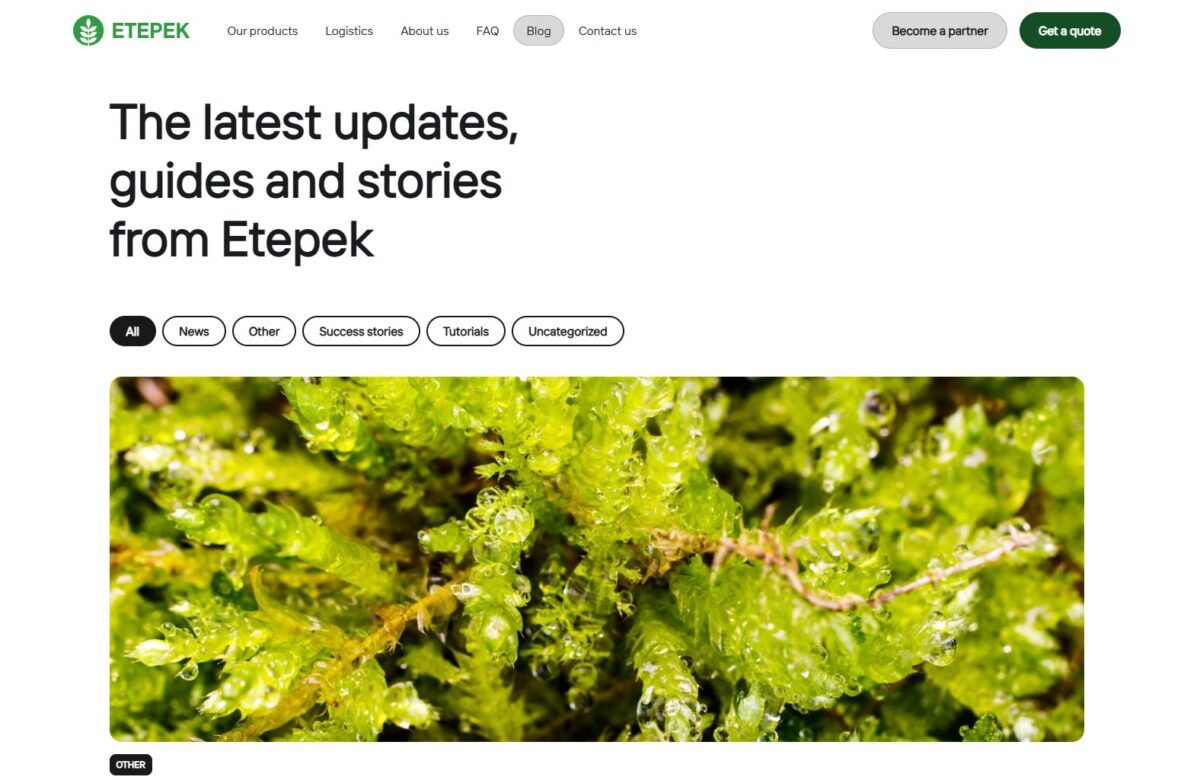 Etepek.com - mājaslapas bloga rakstu sadaļa