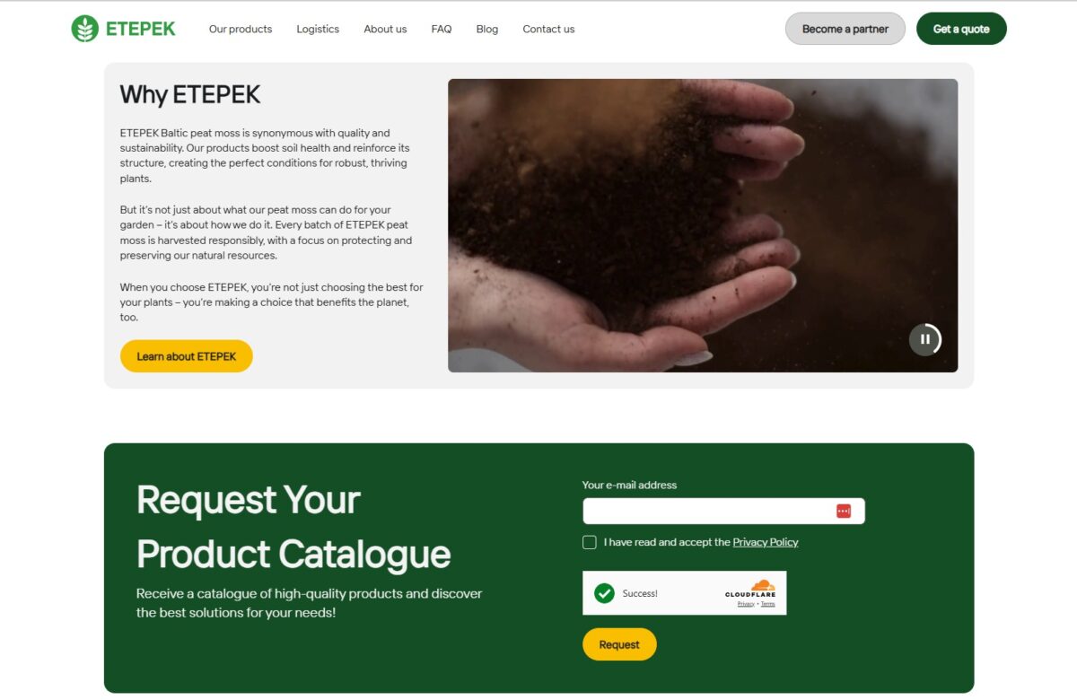 Etepek.com - automātiska produktu kataloga saņemšana e-pastā