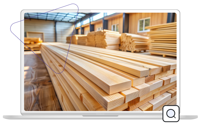 Portfolio - kokmateriālu tirdzniecības uzņēmuma mājaslapas SEO optimizācija