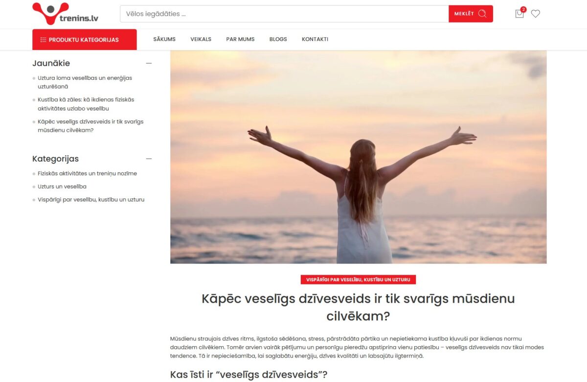 Trenins.lv - Bloga raksta atvērums