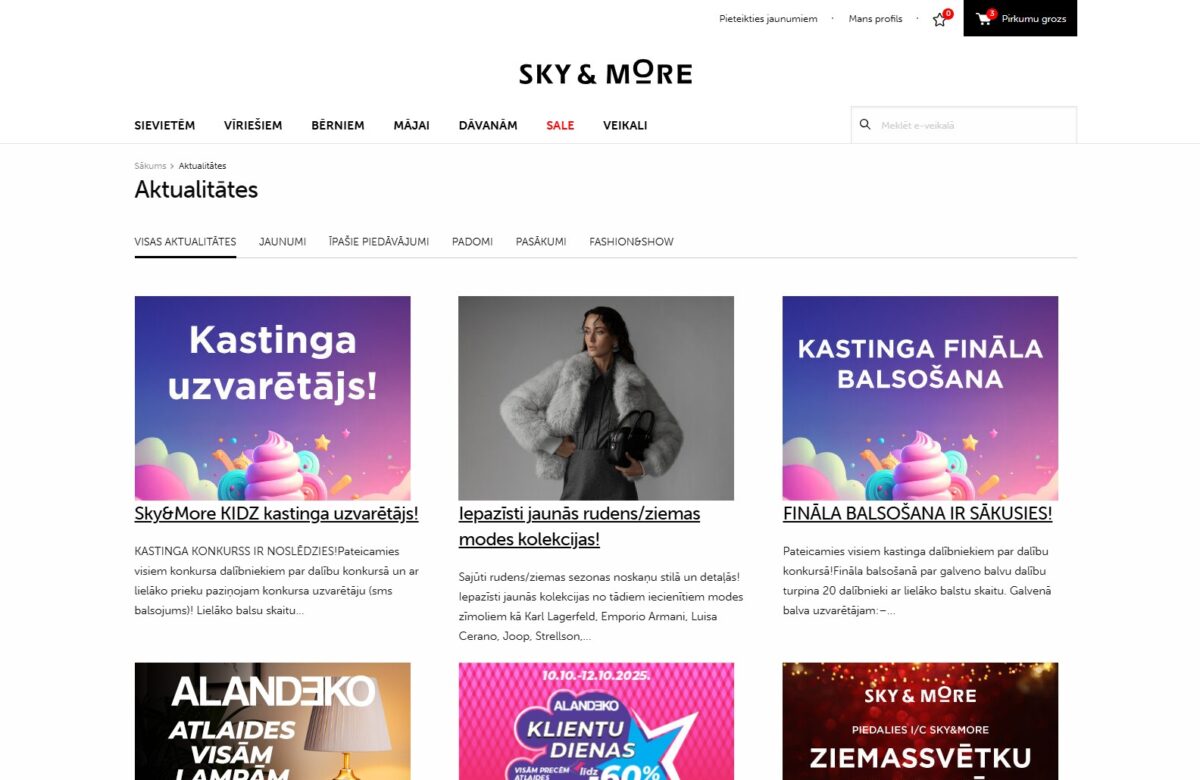 Skyandmore.lv - Aktualitātes