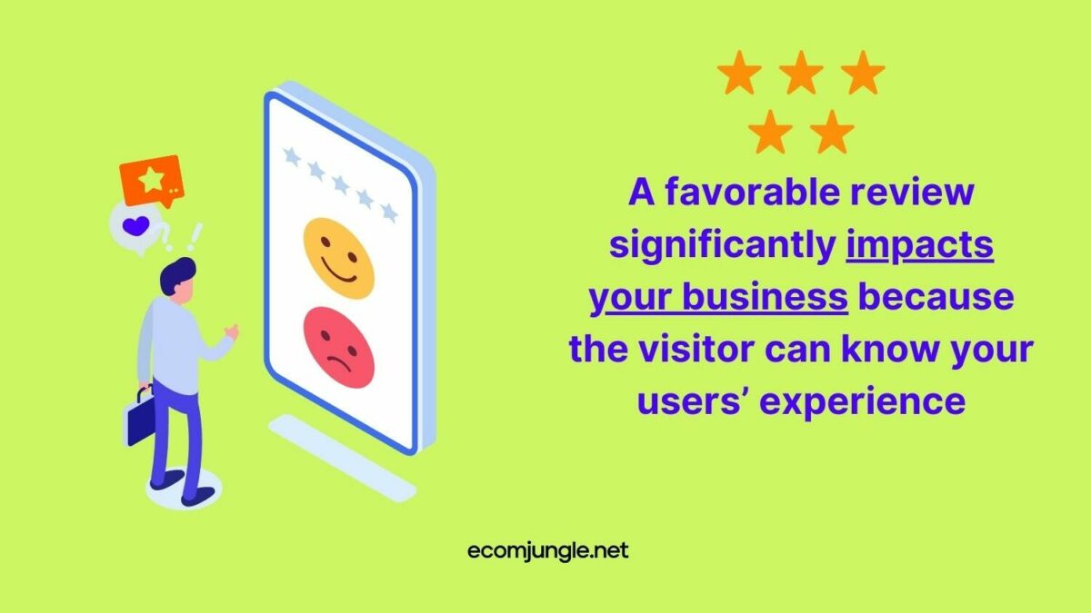 Customer reviews may help and destroy your business, but it is way how to promote it