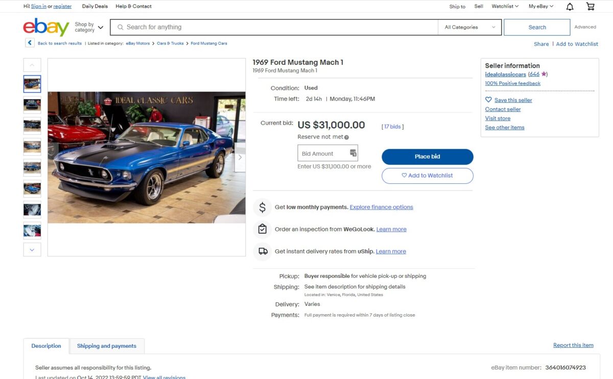 Product with the auction function