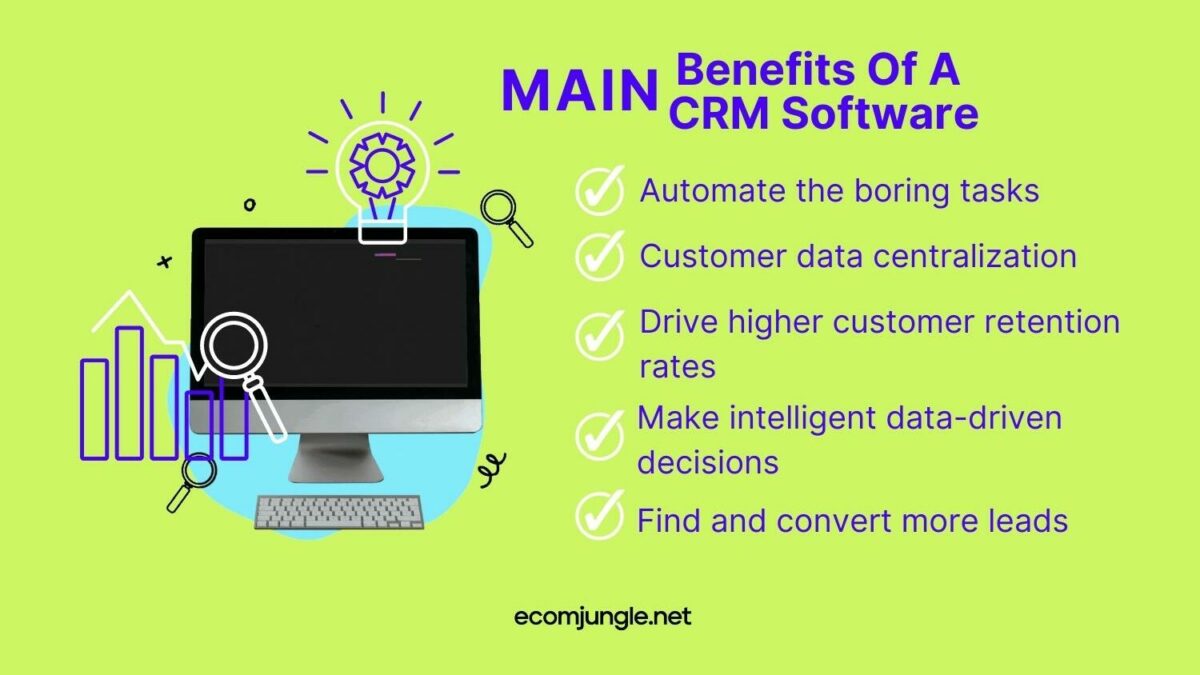 You can use CRM software to make your work with costumers easier and faster