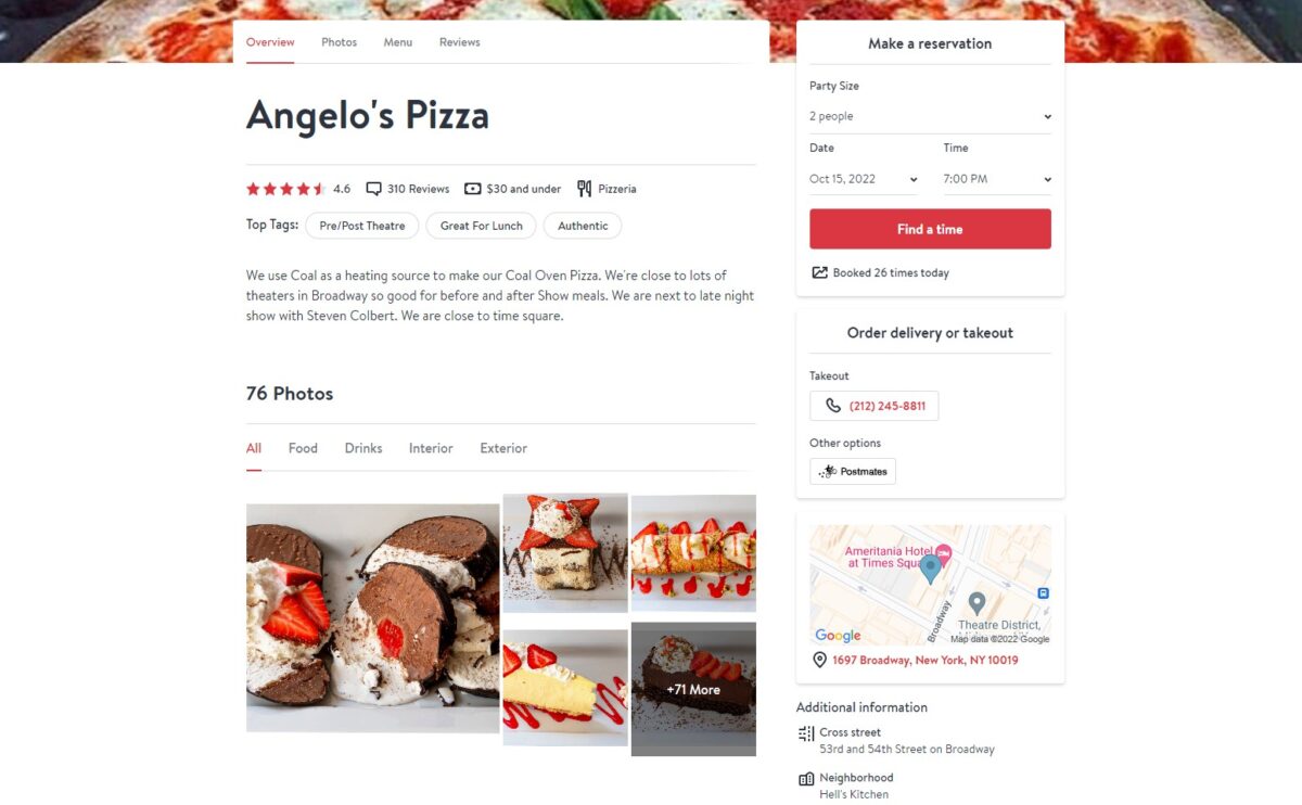 Bookable product example