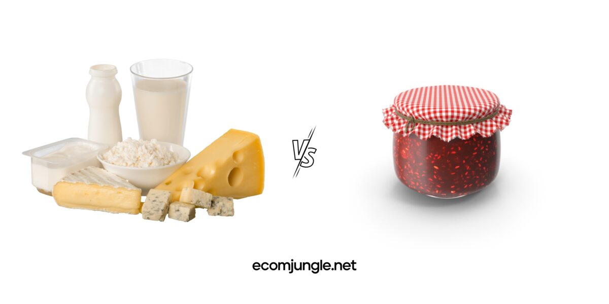 Examples of indirect competitors - Dairy vs. jam