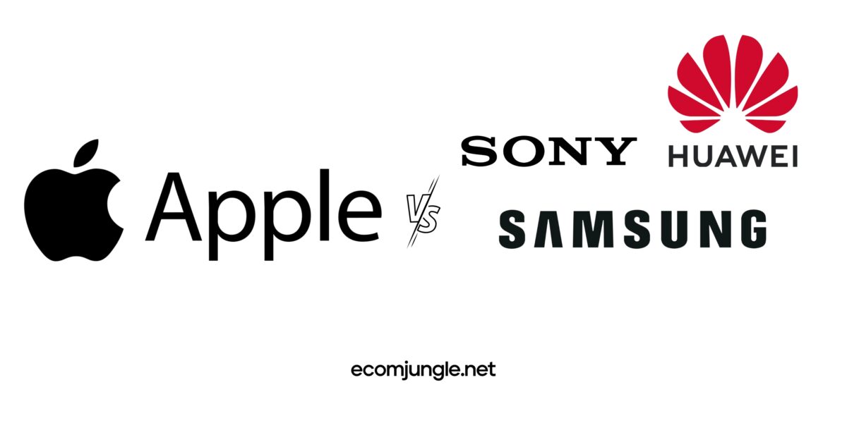 Examples of potential competitors - Apple vs. Sony, Samsung, or Huawei