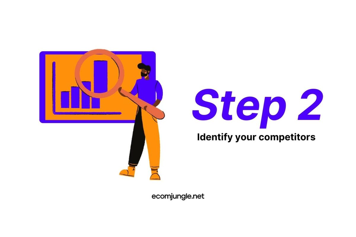Think of your competitors and identify who they are in your competitive analysis