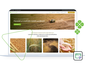 Jaunas mājaslapas izstrāde - Dorupeagro.lv