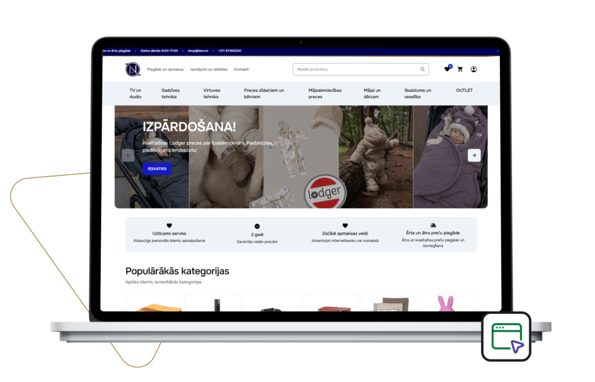 Leno.lv – efektīvas integrētas e-komercijas sistēmas izveide