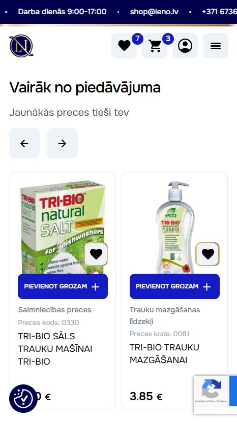 Leno.lv - Citu produktu piedāvājums - mobile