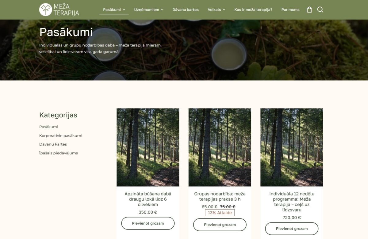 Pasākumu saraksts - Mezaterapija.lv