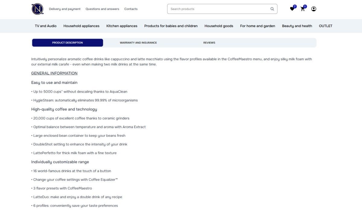 Add detailed product descriptions to reduce cart abandonment
