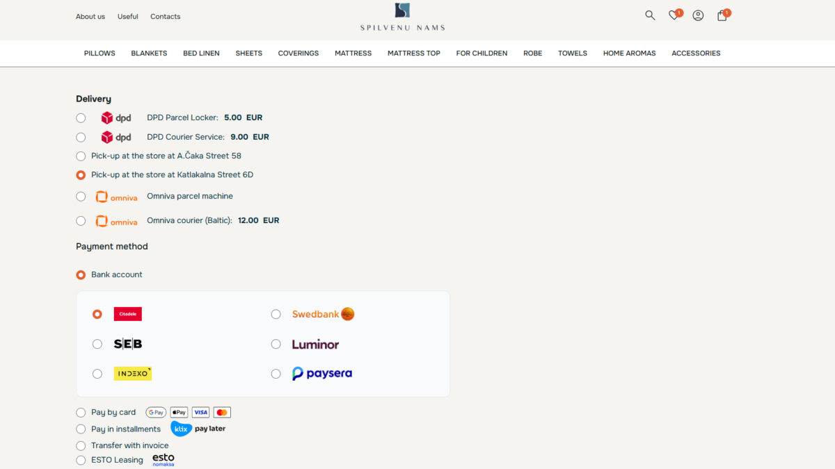 Offer multiple payment and delivery methods to reduce shopping cart abandonment