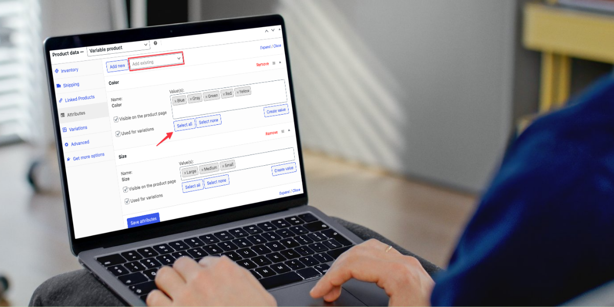 WooCommerce Attributes admin under Products > Attributes