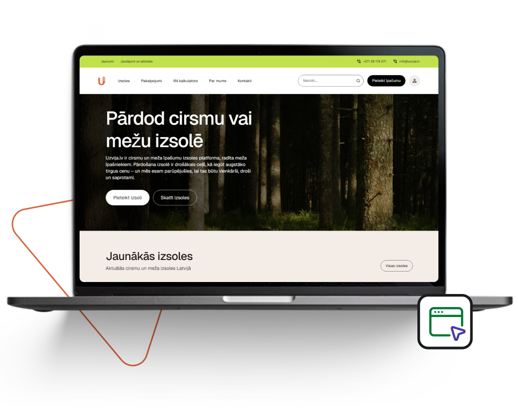Uzvija.lv interneta izsoļu platformas izstrāde
