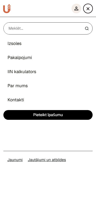 Uzvija.lv sadaļas