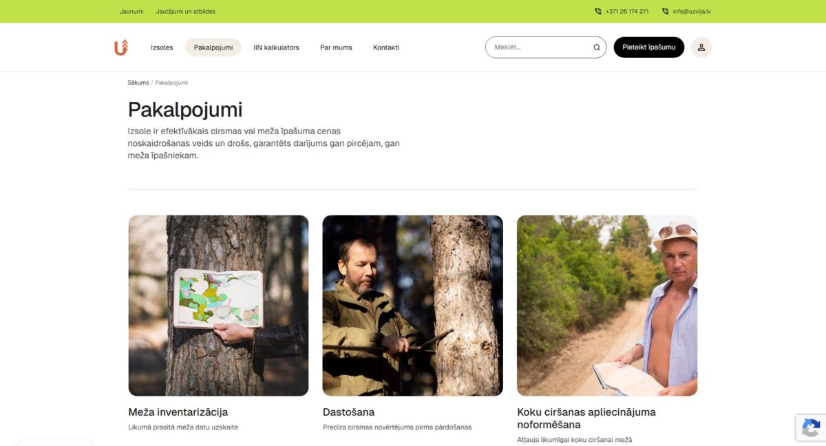 Uzvija.lv pakalpojumi